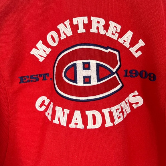 Montreal Canadiens Vintage Kids Red and Blue Shirt - Picture 4 of 9